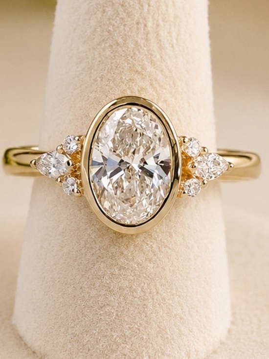 Neiman Marcus Jewelry - 2ct Bezel Oval Ring